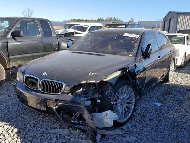 WBAHN83537DT74189 - 2007 BMW 750 BLACK photo 2