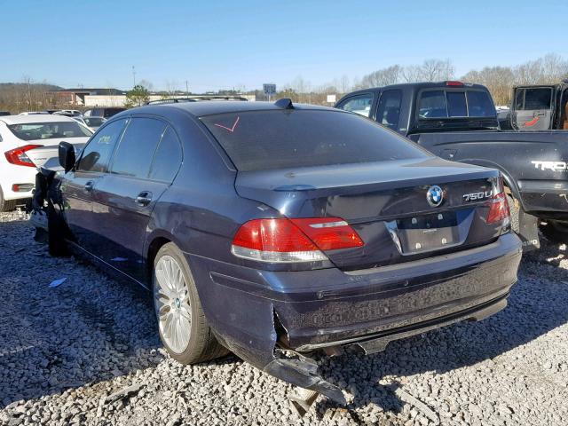 WBAHN83537DT74189 - 2007 BMW 750 BLACK photo 3