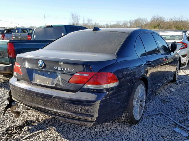 WBAHN83537DT74189 - 2007 BMW 750 BLACK photo 4