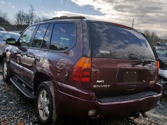 1GKDT13S272120705 - 2007 GMC ENVOY MAROON photo 3