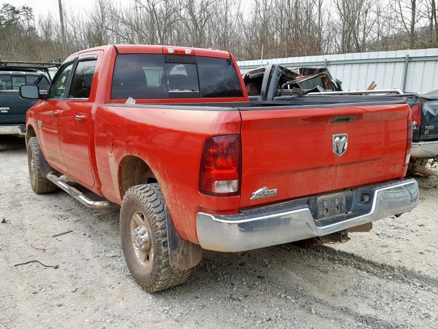 3D7UT2CL3BG581332 - 2011 DODGE RAM 2500 RED photo 3