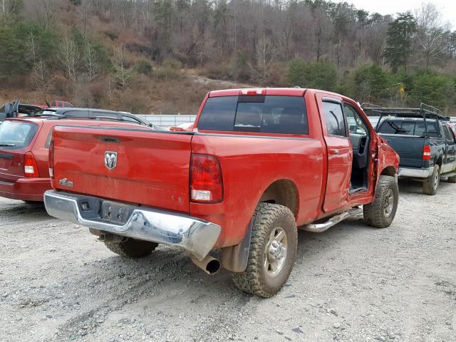 3D7UT2CL3BG581332 - 2011 DODGE RAM 2500 RED photo 4