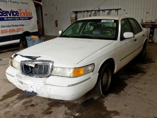 2MEFM75W4YX671302 - 2000 MERCURY GRAND MARQ WHITE photo 2