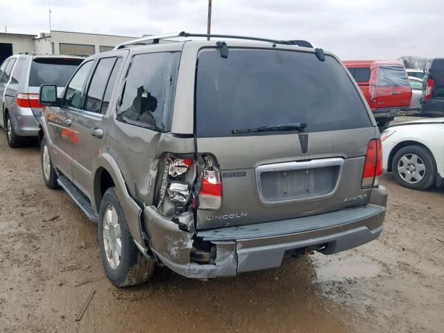 5LMEU88H14ZJ51779 - 2004 LINCOLN AVIATOR 棕色 照片 3