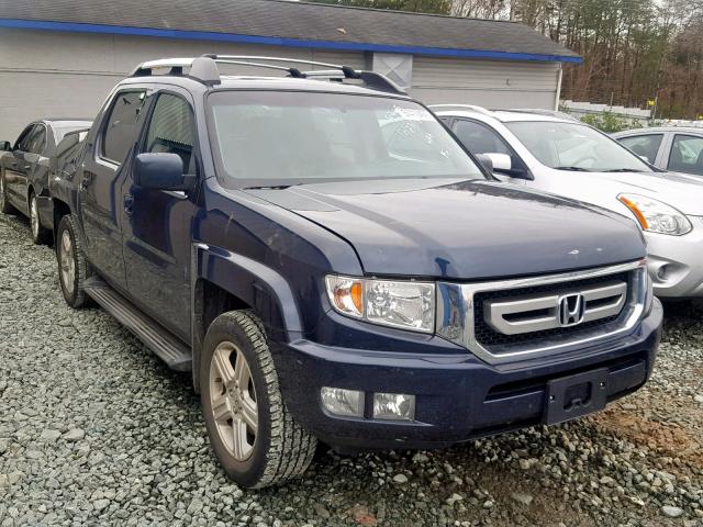 5FPYK1F53BB455345 - 2011 HONDA RIDGELINE BLUE photo 1