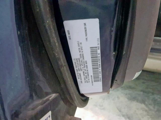 4S3BH675747613588 - 2004 SUBARU LEGACY OUT BLUE photo 10