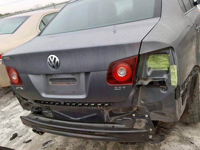 3VWRJ71K78M128772 - 2008 VOLKSWAGEN JETTA WOLF GRAY photo 9