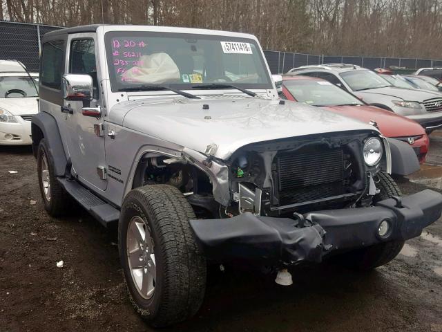 1C4AJWAG2CL235289 - 2012 JEEP WRANGLER S SILVER photo 1