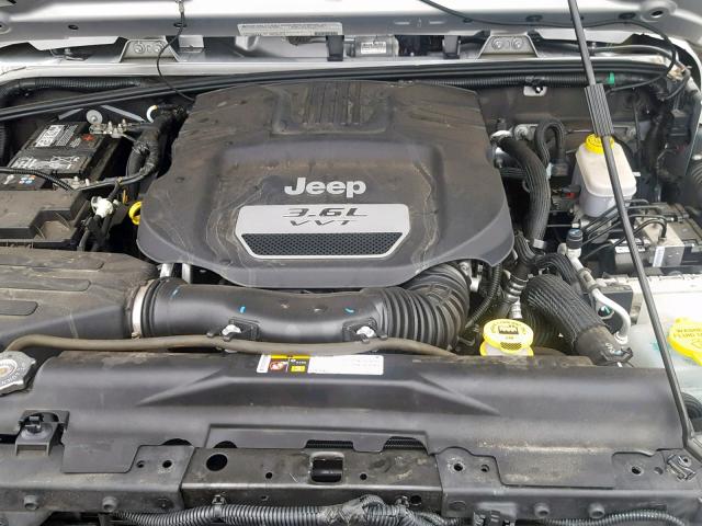 1C4AJWAG2CL235289 - 2012 JEEP WRANGLER S SILVER photo 7