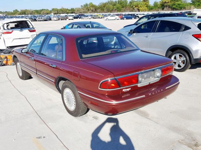 1G4HR52K0XH495764 - 1999 BUICK LESABRE LI BURGUNDY photo 3