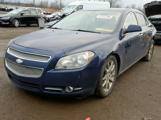 1G1ZE5E12BF219204 - 2011 CHEVROLET MALIBU LTZ BLUE photo 2