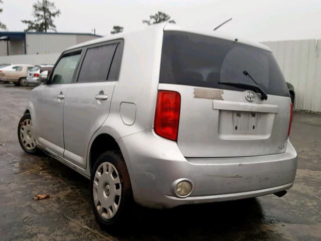 JTLKE50E281026211 - 2008 TOYOTA SCION XB ვერცხლისფერი ფოტო 3