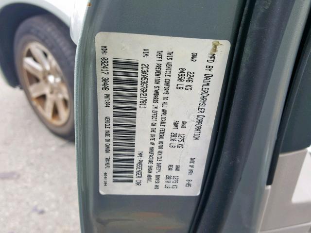 2C3KA53G76H217811 - 2006 CHRYSLER 300 TOURIN GREEN photo 10