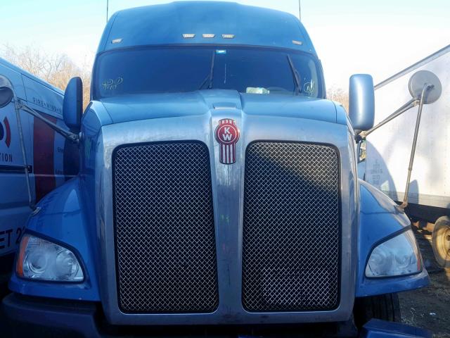 1XKFDP9XXCJ296641 - 2012 KENWORTH CONSTRUCTI BLUE photo 7