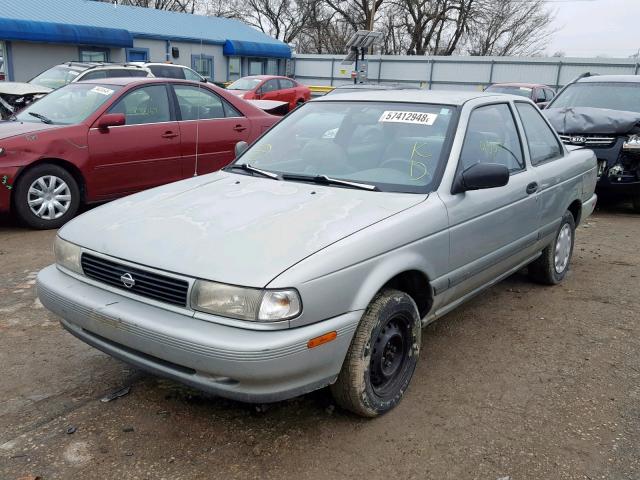 1N4EB32H2PC785897 - 1993 NISSAN SENTRA E SILVER photo 2