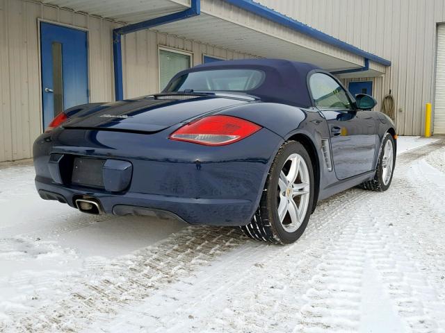 WP0CA2A8XBS710492 - 2011 PORSCHE BOXSTER BLUE photo 4