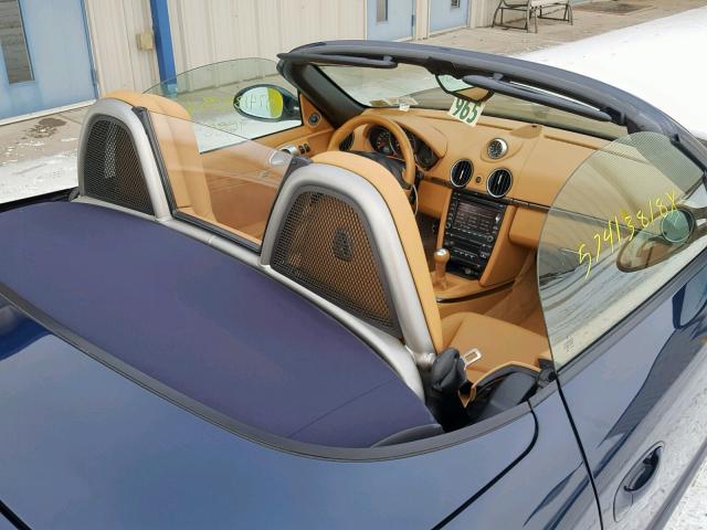 WP0CA2A8XBS710492 - 2011 PORSCHE BOXSTER BLUE photo 9