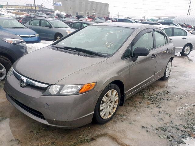 2HGFA16267H007368 - 2007 HONDA CIVIC DX GOLD photo 2