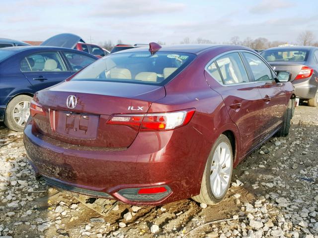 19UDE2F71GA008830 - 2016 ACURA ILX PREMIU BURGUNDY photo 4