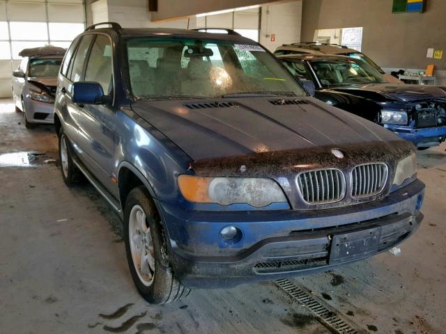 WBAFB3340YLH03824 - 2000 BMW X5 4.4I BLUE photo 1