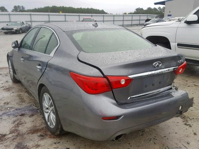 JN1BV7APXFM341375 - 2015 INFINITI Q50 BASE SILVER photo 3