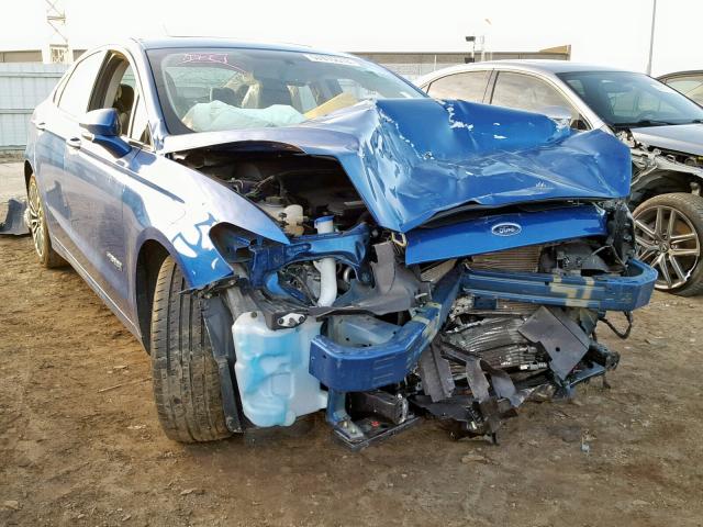 3FA6P0RUXHR265344 - 2017 FORD FUSION TIT BLUE photo 1