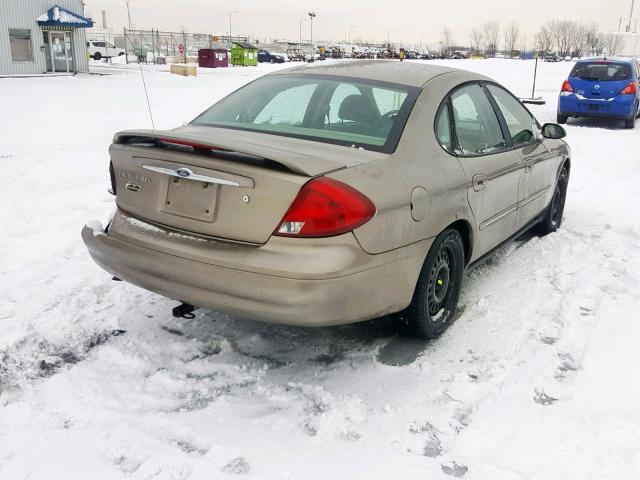 1FAFP56U63G177599 - 2003 FORD TAURUS SEL BEIGE photo 4