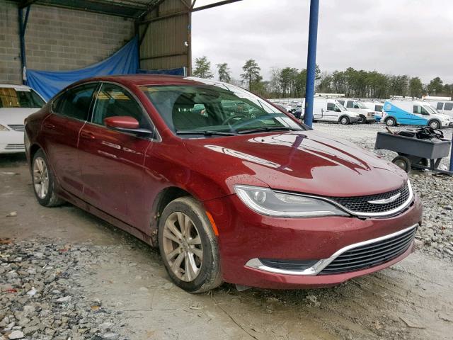 1C3CCCAB8FN745892 - 2015 CHRYSLER 200 LIMITE RED photo 1