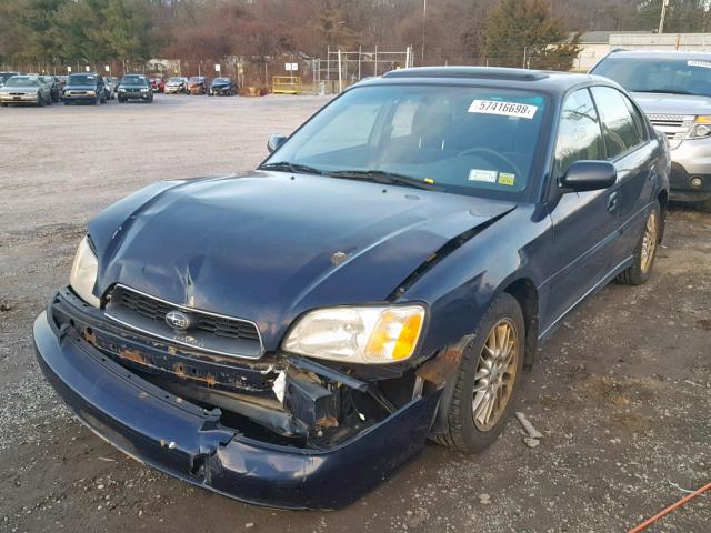 4S3BE635837217151 - 2003 SUBARU LEGACY L BLUE photo 2