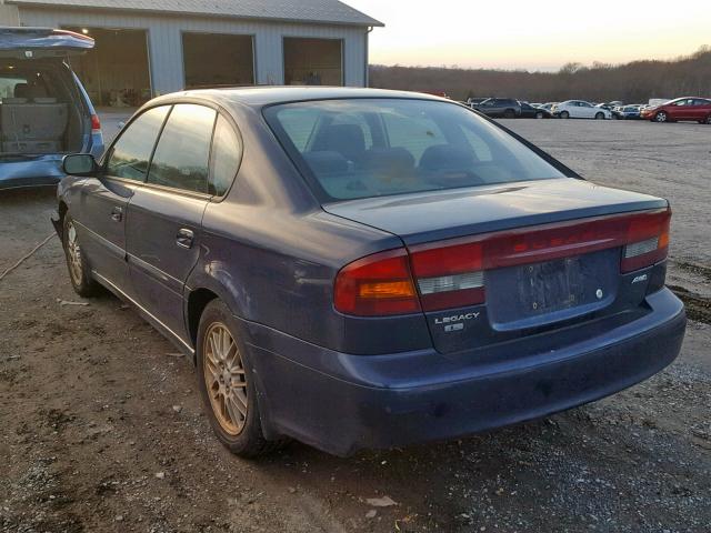 4S3BE635837217151 - 2003 SUBARU LEGACY L BLUE photo 3