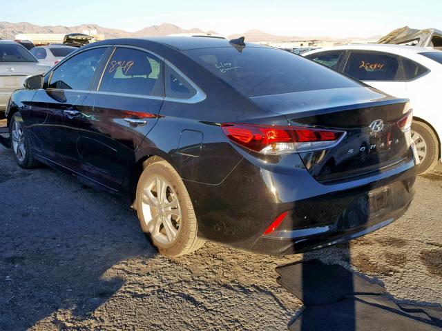 5NPE34AF4JH626064 - 2018 HYUNDAI SONATA SPO BLACK photo 3