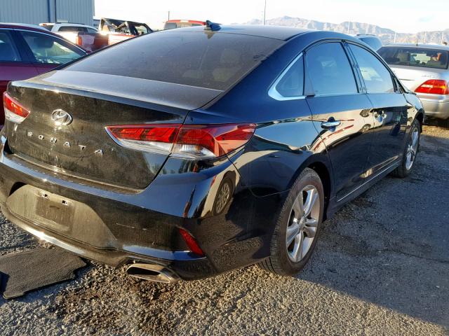 5NPE34AF4JH626064 - 2018 HYUNDAI SONATA SPO BLACK photo 4