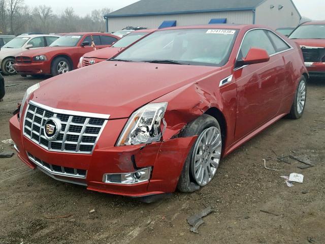 1G6DP1E33D0118820 - 2013 CADILLAC CTS PREMIU RED photo 2