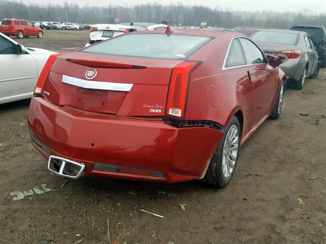 1G6DP1E33D0118820 - 2013 CADILLAC CTS PREMIU RED photo 4