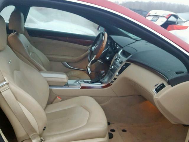 1G6DP1E33D0118820 - 2013 CADILLAC CTS PREMIU RED photo 5