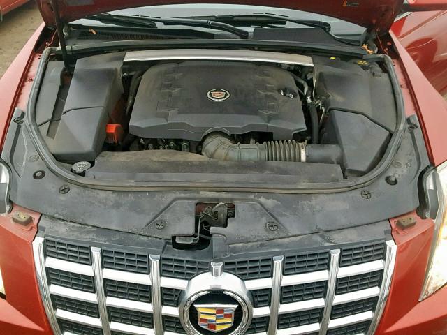 1G6DP1E33D0118820 - 2013 CADILLAC CTS PREMIU RED photo 7