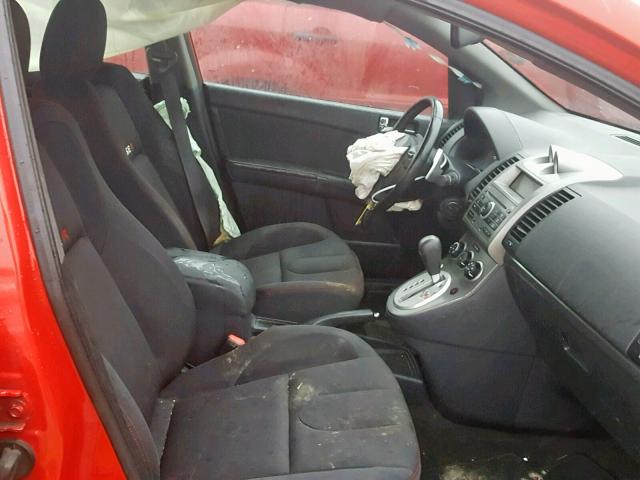 3N1BB61E88L696088 - 2008 NISSAN SENTRA SE- RED photo 5