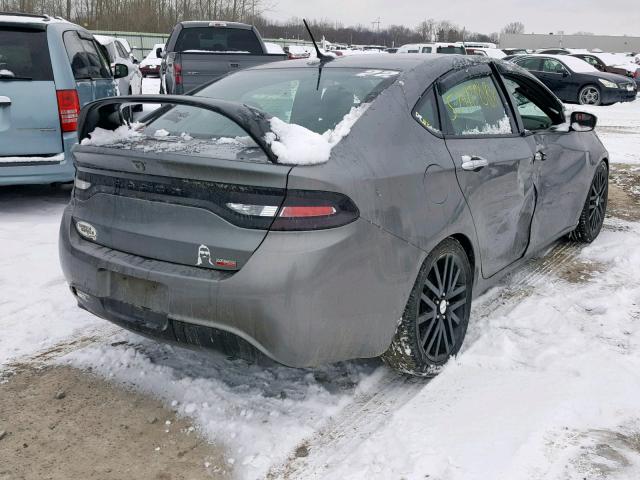 1C3CDFCH7DD710988 - 2013 DODGE DART LIMIT GRAY photo 4