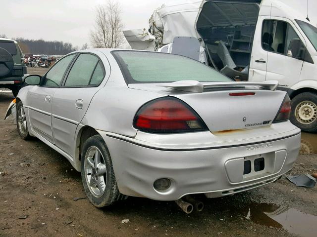 1G2NW52E63M621593 - 2003 PONTIAC GRAND AM G SILVER photo 3