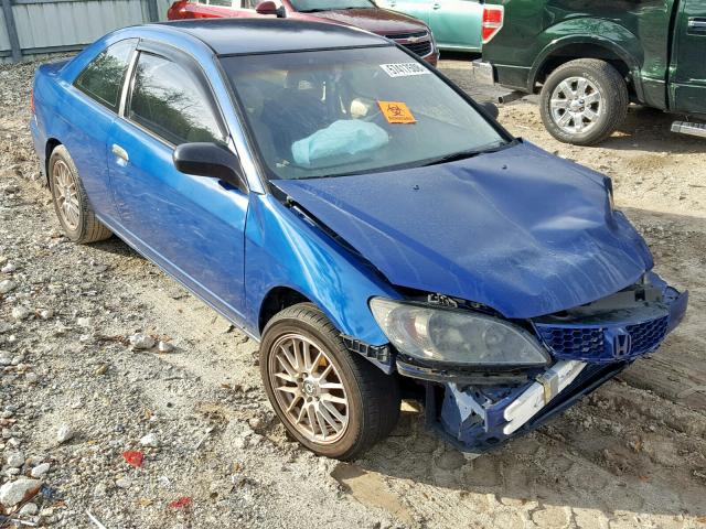 1HGEM21134L058395 - 2004 HONDA CIVIC DX V BLUE photo 1