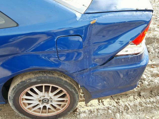 1HGEM21134L058395 - 2004 HONDA CIVIC DX V BLUE photo 9