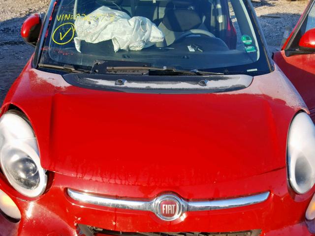 ZFBCFABH1EZ020753 - 2014 FIAT 500L EASY RED photo 7