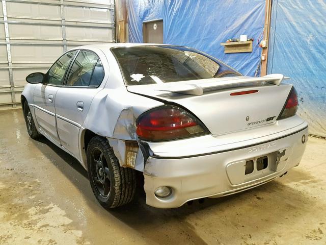 1G2NW52E43C170511 - 2003 PONTIAC GRAND AM G SILVER photo 3