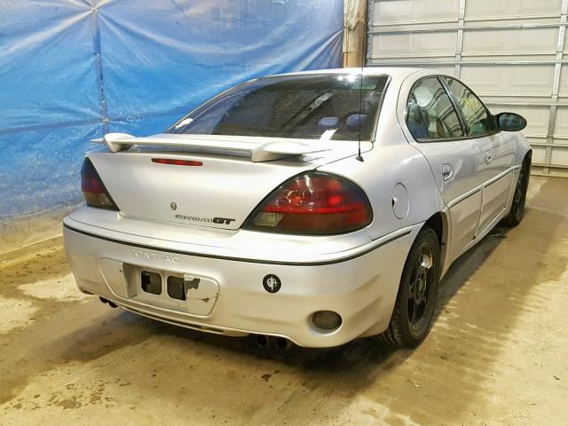 1G2NW52E43C170511 - 2003 PONTIAC GRAND AM G SILVER photo 4