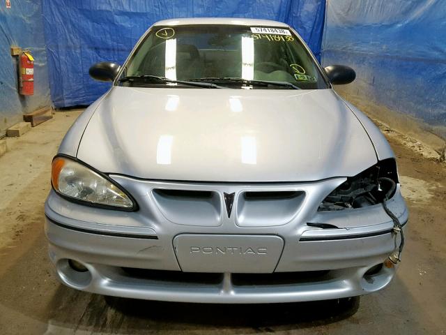 1G2NW52E43C170511 - 2003 PONTIAC GRAND AM G SILVER photo 9