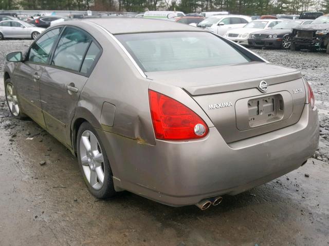 1N4BA41E95C812870 - 2005 NISSAN MAXIMA SE BEIGE photo 3