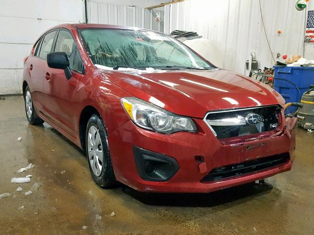 JF1GPAA65DG853984 - 2013 SUBARU IMPREZA BA RED photo 1