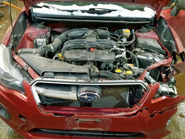 JF1GPAA65DG853984 - 2013 SUBARU IMPREZA BA RED photo 7