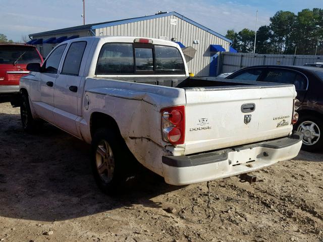 1D7CE3GK6AS200514 - 2010 DODGE DAKOTA SXT WHITE photo 3