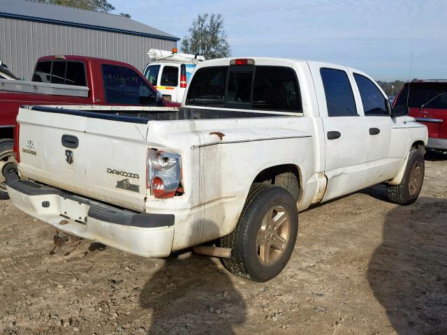 1D7CE3GK6AS200514 - 2010 DODGE DAKOTA SXT WHITE photo 4